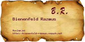Bienenfeld Razmus névjegykártya
